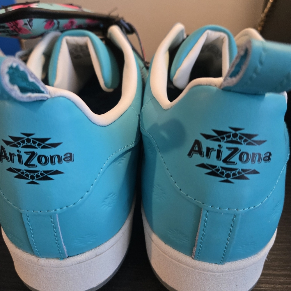 Adidas Superstar Arizona Special Editon Turquoise Shell Toe Sneakers Size 14 New - Picture 5 of 9